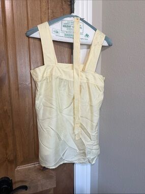 Banana Republic Pale Yellow Wide-Strap Camisole